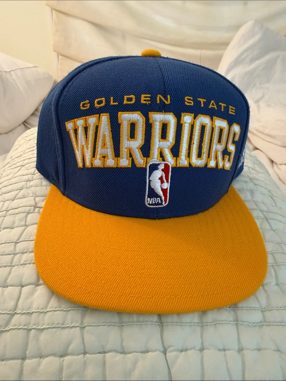 adidas Blue and Yellow Golden State Warriors Snapback Hat